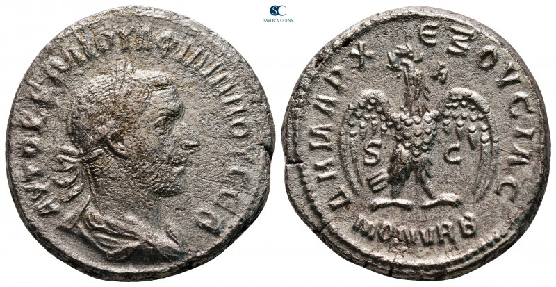 Seleucis and Pieria. Antioch. Philip I Arab AD 244-249. 
Billon-Tetradrachm

...