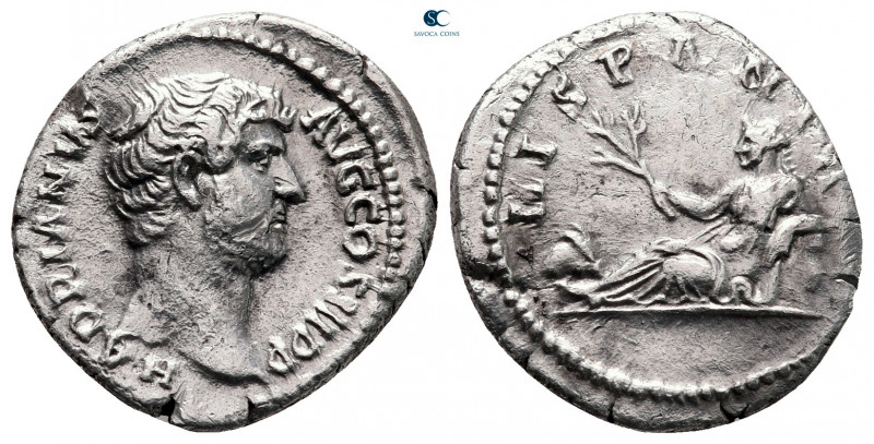 Hadrian AD 117-138. "Travel series" issue. Rome
Denarius AR

18 mm, 2,90 g
...