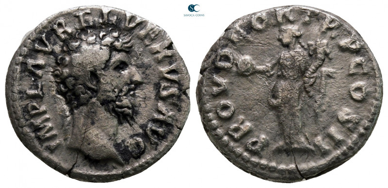 Lucius Verus AD 161-169. Rome
Denarius AR

18 mm, 2,91 g



nearly very f...