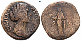 Lucilla AD 164-182. Rome. Sestertius Æ