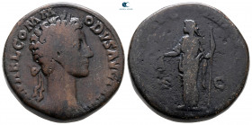 Commodus AD 180-192. Rome. Sestertius Æ