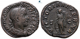 Gordian III AD 238-244. Rome. Sestertius Æ