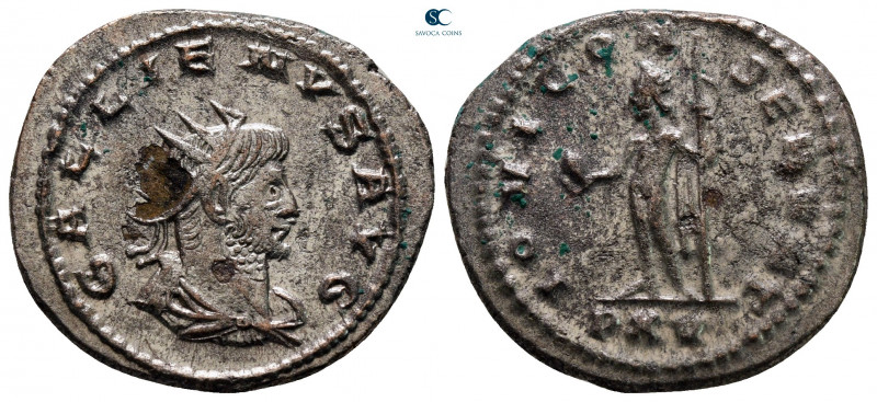 Gallienus AD 253-268. Antioch
Antoninianus Æ silvered

22 mm, 4,05 g



v...