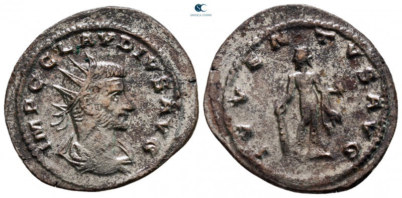 Claudius II (Gothicus) AD 268-270. Antioch
Antoninianus Æ silvered

23 mm, 2,...