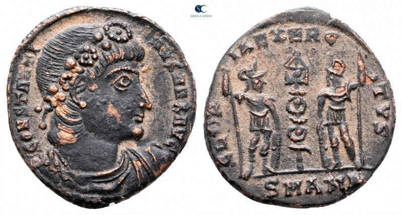 Constantine I the Great AD 306-337. Antioch
Follis Æ

16 mm, 1,38 g



ne...