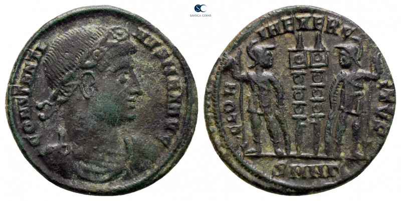 Constantine I the Great AD 306-337. Nicomedia
Follis Æ

18 mm, 2,04 g



...