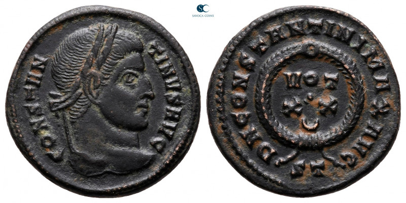 Constantine I the Great AD 306-337. Ticinum
Follis Æ

19 mm, 2,97 g



ve...