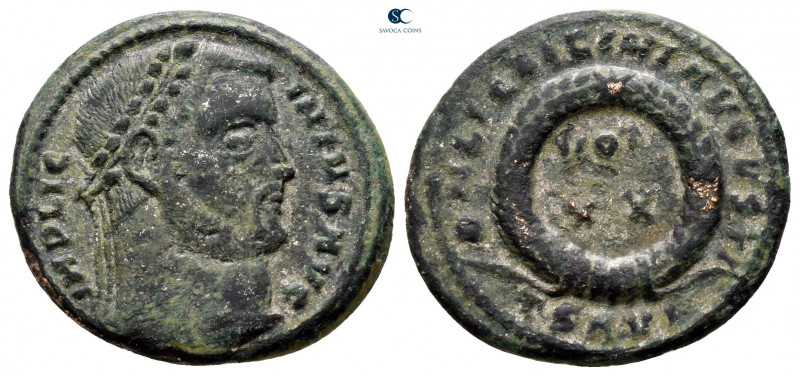 Licinius I AD 308-324. Thessaloniki
Follis Æ

20 mm, 3,09 g



very fine