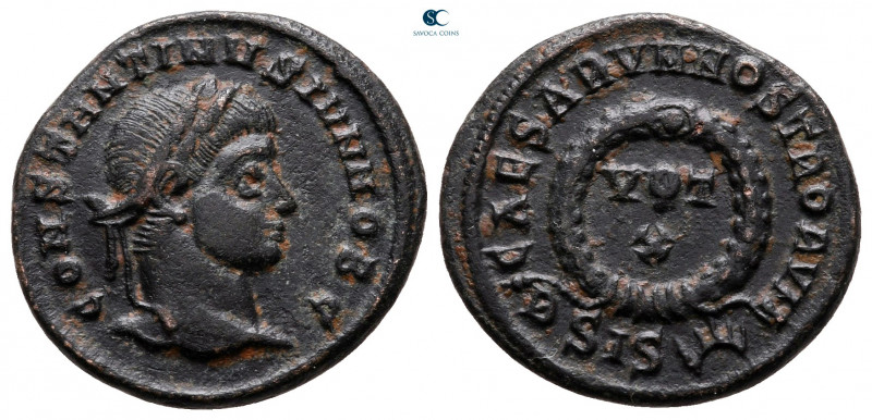 Constantine II, as Caesar AD 317-337. Siscia
Follis Æ

19 mm, 2,91 g



v...