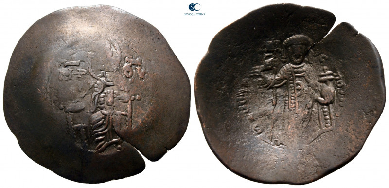 Manuel I Comnenus AD 1143-1180. Constantinople
Trachy Æ

30 mm, 2,84 g


...