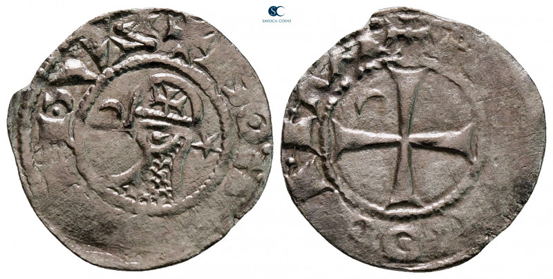 Principality of Antioch. Antioch. Bohemond III AD 1163-1201. 
Denier AR

19 m...