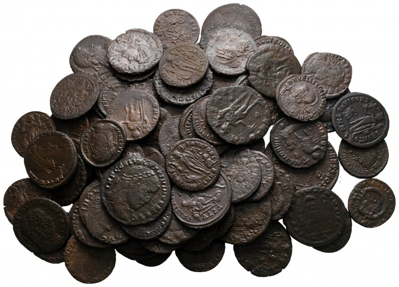 Lot of ca. 85 roman bronze coins / SOLD AS SEEN, NO RETURN! 

nearly very fine