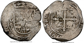 Philip III Cob 8 Reales ND (1598-1606) Mo-F VF Details (Private Countermark) NGC, Mexico City mint, KM44.1, Cal-type 161. 26.88gm. The last undated ty...