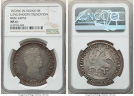 Augustin I Iturbide 8 Reales 1822 Mo-JM MS61 NGC, Mexico City mint, KM308. Long smooth truncation of bust variety with 8RJM above the eagle. A highly ...