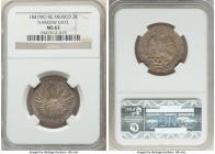 Republic 2 Reales 1847 Mo-RC MS63 NGC, Mexico City mint, KM374.10. Narrow date. Showing lustrous surfaces graced by a flame tone. 

HID09801242017

© ...