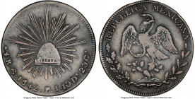 Republic 4 Reales 1842 Go-PJ VF30 NGC, Guanajuato mint, KM375.4. Showing moderately handled and toned motifs. 

HID09801242017

© 2022 Heritage Auctio...