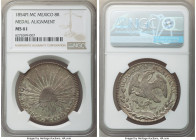 Republic 8 Reales 1854 Pi-MC MS61 NGC, San Luis Potosi mint, KM377.12, DP-Pi33. Medal Alignment. An example of this type that has matured into an amal...