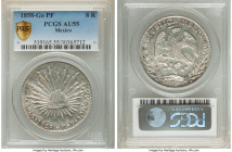 Republic 8 Reales 1858 Go-PF AU55 PCGS, Guanajuato mint, KM377.8. A fairly lustrous and conservatively graded specimen. 

HID09801242017

© 2022 Herit...