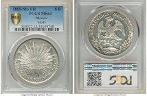 Republic 8 Reales 1859 Mo-FH MS63 PCGS, Mexico City mint, KM377.10, DP-Mo45. A breathtaking piece, showcasing impressive glossy surfaces, sharply stru...