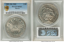 Republic 8 Reales 1885 Mo-MH MS62 PCGS, Mexico City mint, KM377.10. Luminous semi-glossy surfaces. 

HID09801242017

© 2022 Heritage Auctions | All Ri...