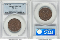 Estados Unidos 5 Centavos 1914-Mo MS64 Brown PCGS, Mexico City mint, KM422. A chocolate brown near-gem piece. 

HID09801242017

© 2022 Heritage Auctio...