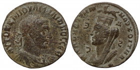 SYRIA, Seleucis and Pieria. Antioch. Philip I, 244-249. Ae (bronze, 15,54 g, 27 mm). Laureate, draped, and cuirassed bust right. Rev. ΑΝΤΙΟΧƐΩΝ ΜΗΤΡΟ ...