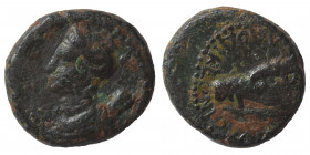 SYRIA, Seleucis and Pieria. Laodicea ad Mare. Ae (bronze, 3.90 g 17 mm), Pseudo-autonomous issue, struck in time of Antoninus Pius, 138-161. Draped bu...