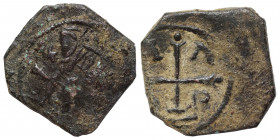 Gregorios Taronites, Duke of Trebizond, circa late 1080s-1098. Follis (bronze, 2.42 g, 17x17 mm), Trebizond, circa 1092-1098. IC – XC Bust of Christ, ...