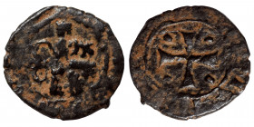 CRUSADERS. Principality of Antioch (?), uncertain. Ae (bronze, 0.55 g, 13 mm). Nearly very fine.