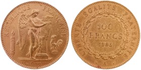 France 100 Francs 1886 A; AU-UNC