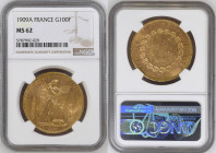 France 100 Francs 1909 A. NGC MS62