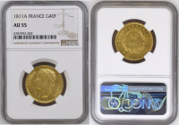 France 40 Francs 1811 A. NGC AU55