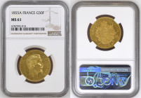 France 50 Francs 1855 A. NGC MS61