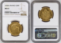 France 50 Francs 1858 A. NGC MS61