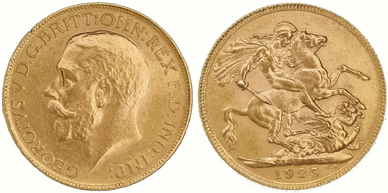 South Africa Sovereign 1925 SA. KM21; Ruler: George V; Gold (.917) 7,98 g.