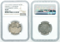 Germany - Gymnasium st.Anna Silver Medal - NGC MS64 - 1731 - יהוה