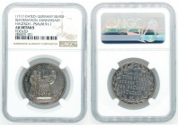 Germany - Reformation Anneversary Silver Medal - NGC AU Details - 1717 - יהוה