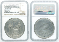 Germany - Reformation Anneversary Silver Medal - NGC AU Details - 1717 - יהוה
