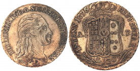 Italian States NAPLES 120 Grana 1796 P//M-AP
