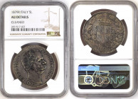 Italy 5 Lire 1879R Umberto I. NGC AU Details