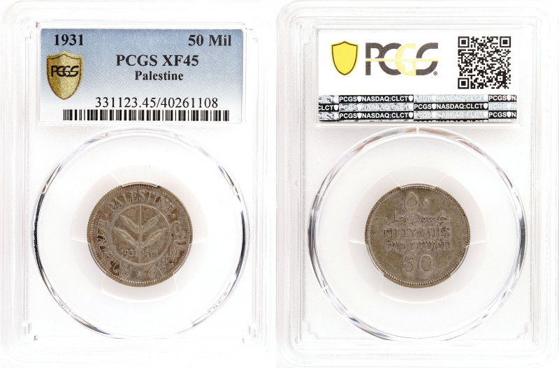 Palestine - 50 Mils - 1931 - NGC XF-45