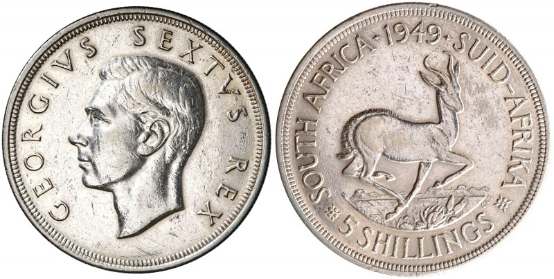 KM# 40.1, Hern# S313-315; Silver; George VI; Mintage: 535 000