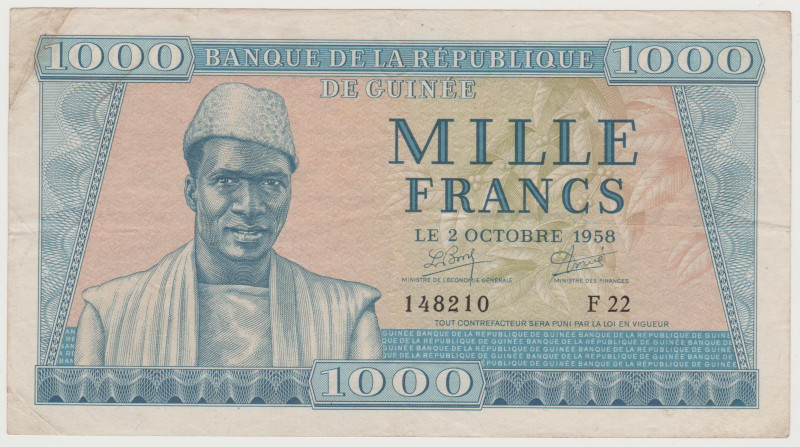 Guinea - 1000 Francs - 1958 - Pick-9