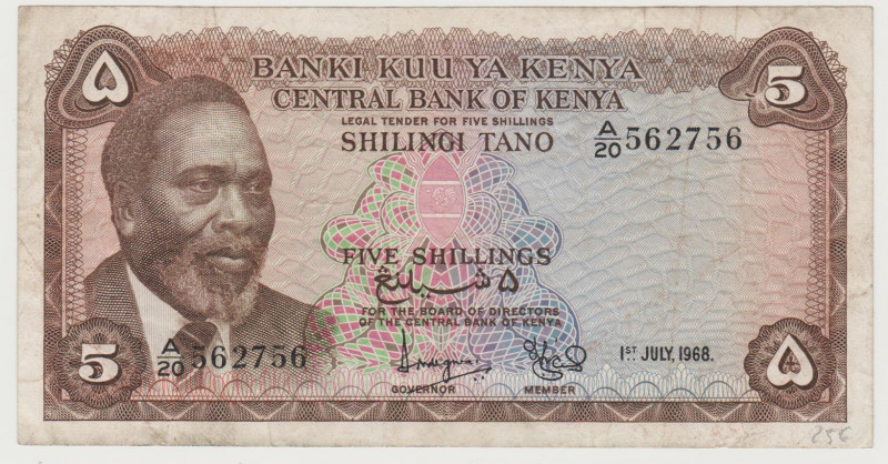 Kenya - 5 Shillings - 1968 - Pick-1c