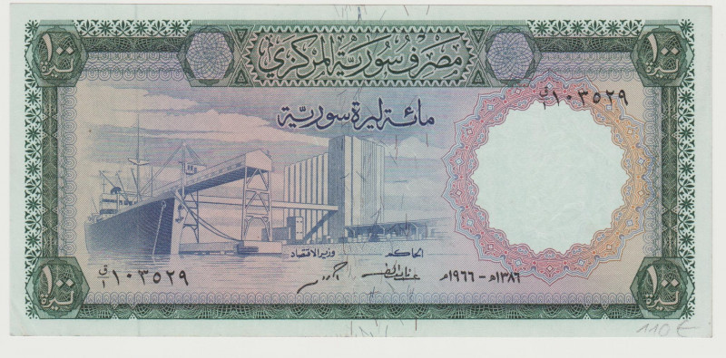 Syria - 100 Pounds - 1966 - Pick-98a