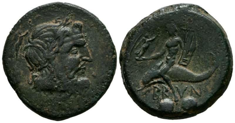CALABRIA, Brundisium. Sextamte. (Ae. 17,61g/29mm). 245-215 a.C. (SNG Copenhagen ...