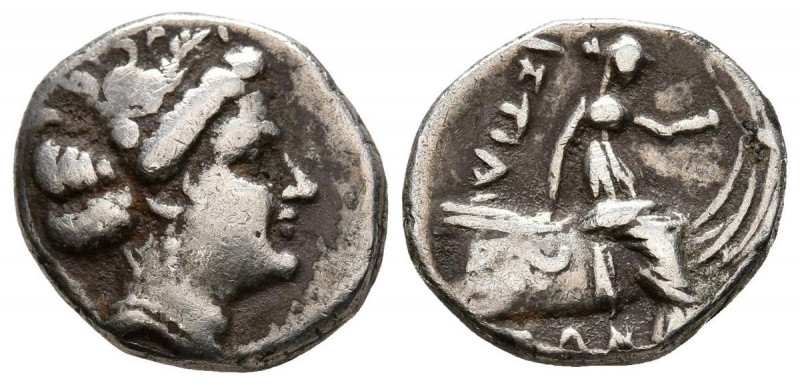 HISTAIA, Euboia. Tetróbolo. (Ar. 2,38g/15mm). Siglo III-Siglo I a.C. (HGC 4, 152...