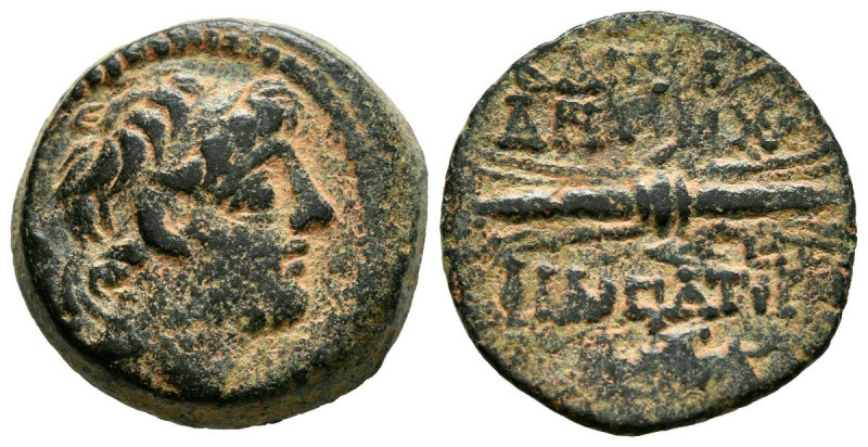 REINO SELEUCIDA, Antiochos IX. Ae18. (Ae. 5,95g/18mm). 114-95 a.C. Antioquía. (H...