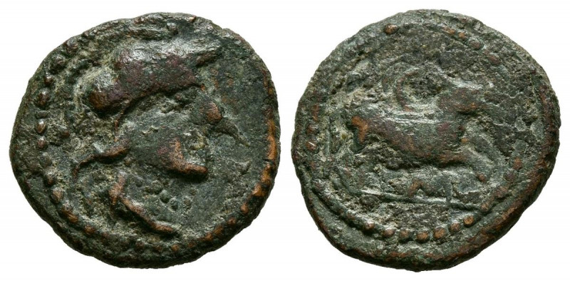 EMPORION (Ampurias, Gerona). Sextante. (Ae. 1,70g/14mm). 130-90 a.C. (FAB-1241)....