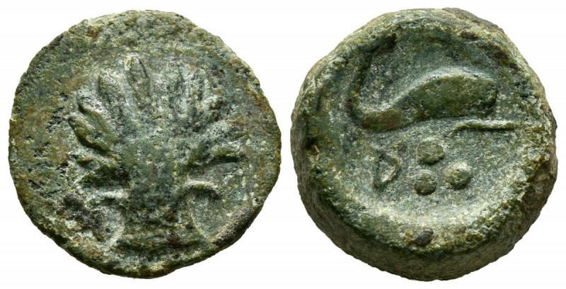 ARSE-SAGUNTO (Sagunto, Valencia). Sextante. (Ae. 4,86g/16mm). 170-20 a.C. (FAB-2...
